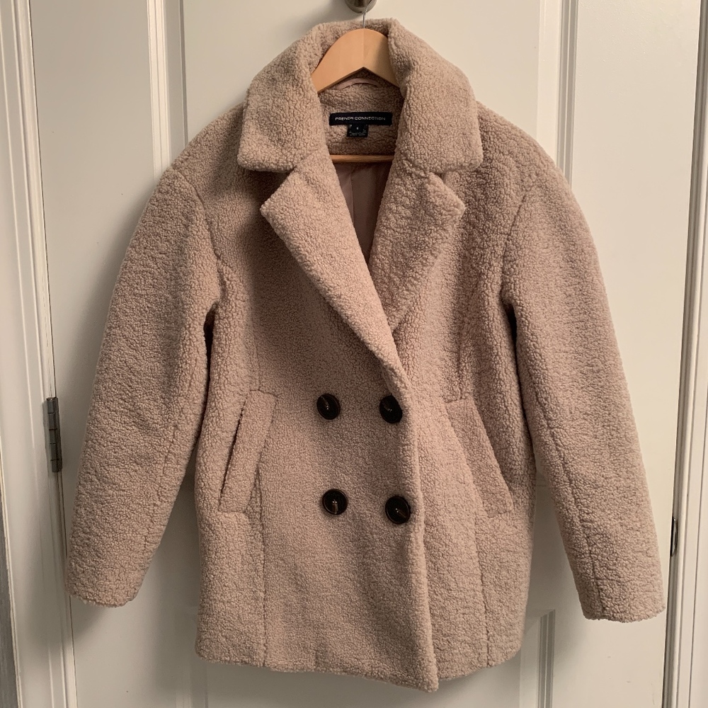 French Connection Short Teddy Faux FurJacket / SM